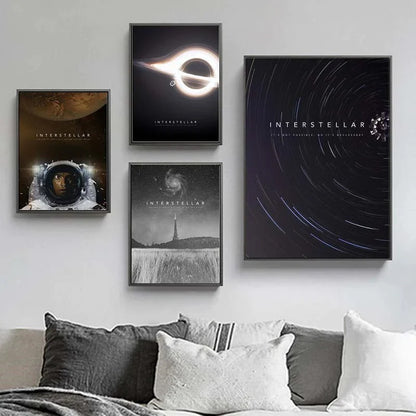 Plakat filmowy Interstellar, astronauta, dekoracja ścienna