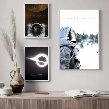 Plakat filmowy Interstellar, astronauta, dekoracja ścienna